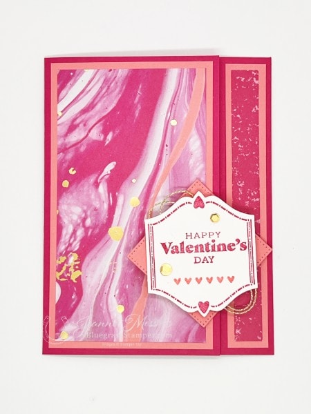 Hugs For Love Back Fold Bluegrass Stamper